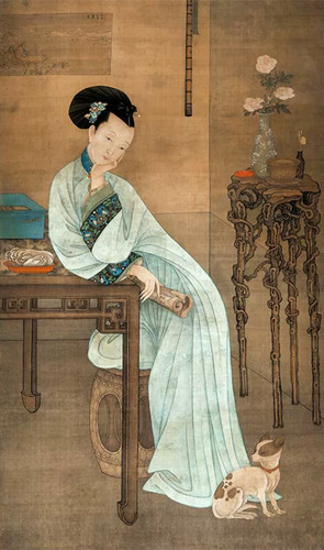 Chinese old scroll painting - scroll,