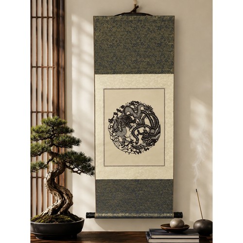 Vintage chinese wall scroll - chinese,