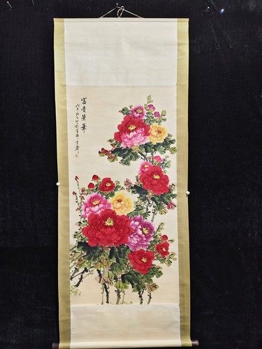 Hand painted chinese peony - painted,