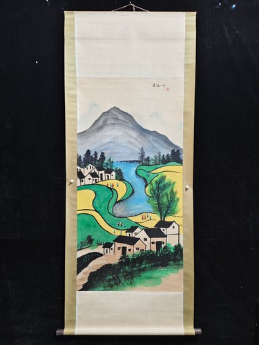 Hand painted chinese landscape - hand,
