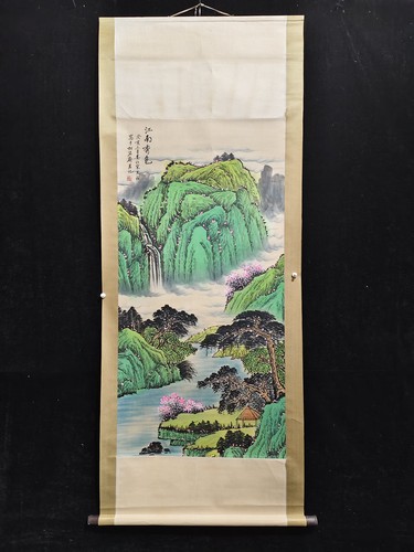 Hand painted chinese green - chinese,