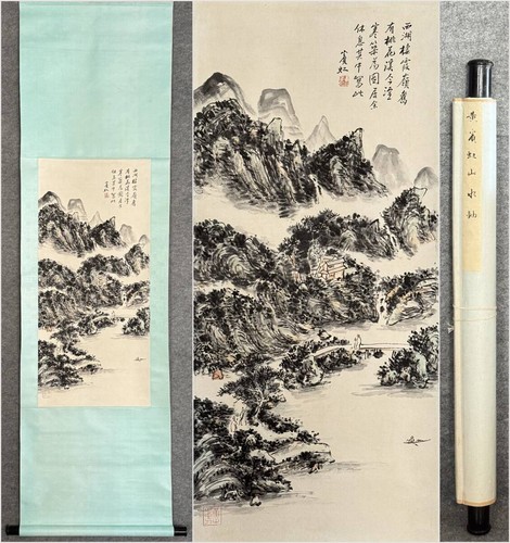 Hanging scroll art painting - scroll,