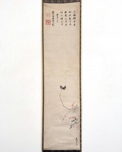 Japanese hanging scroll - hanging, art