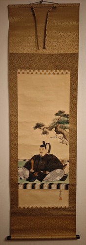 Japanese silk hanging scroll - japanese,