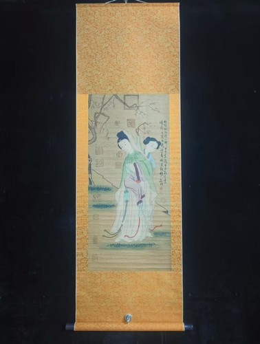 Japanese hanging scroll - hanging, art