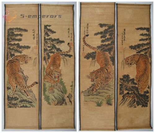 Old chinese calligraphy scroll - chinese,