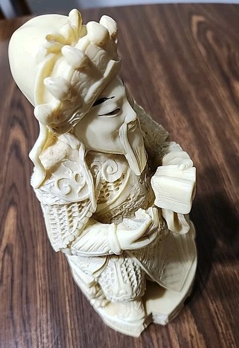 Vintage asian resin carved - resin,